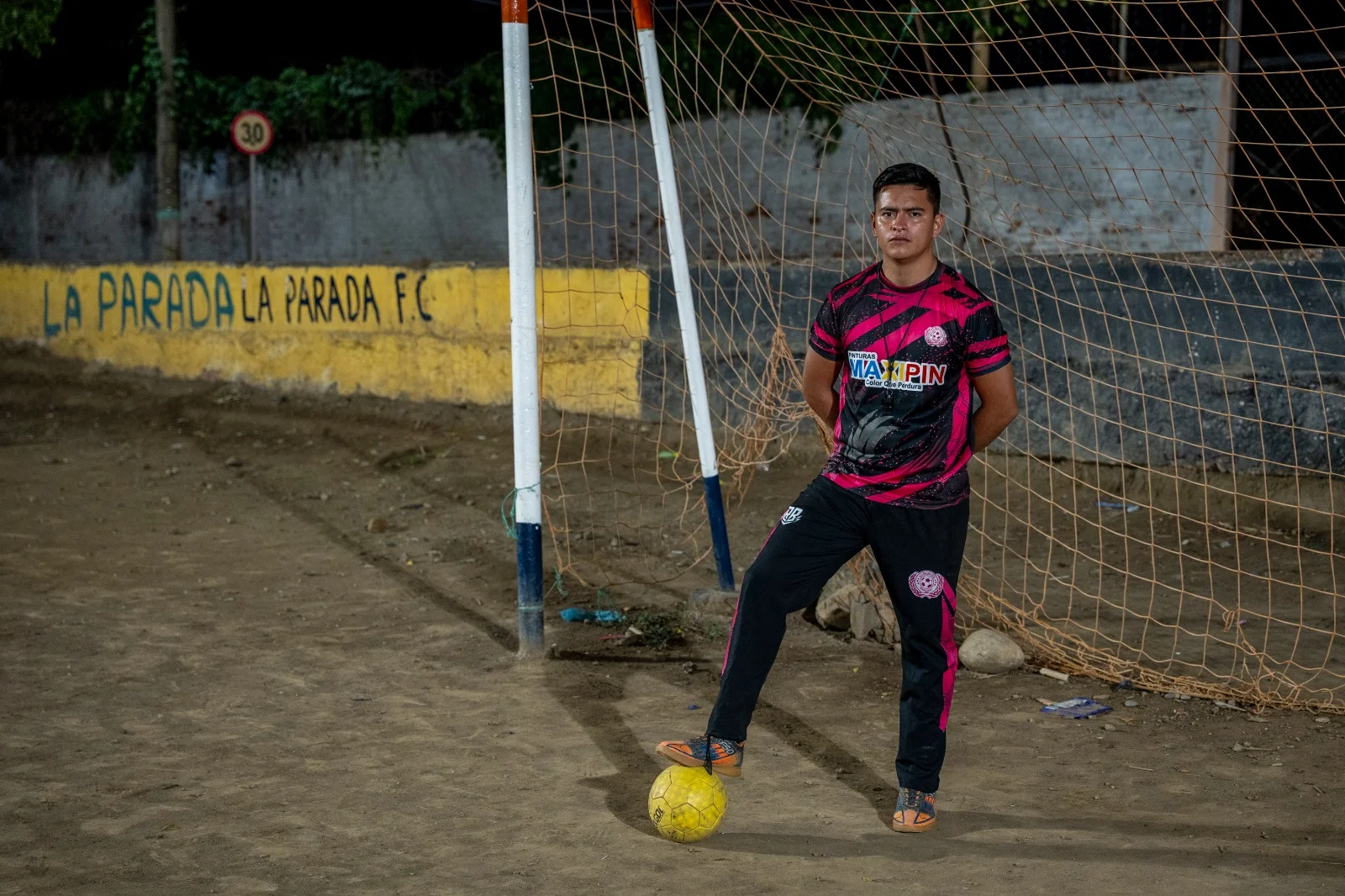 Children training at La Parada